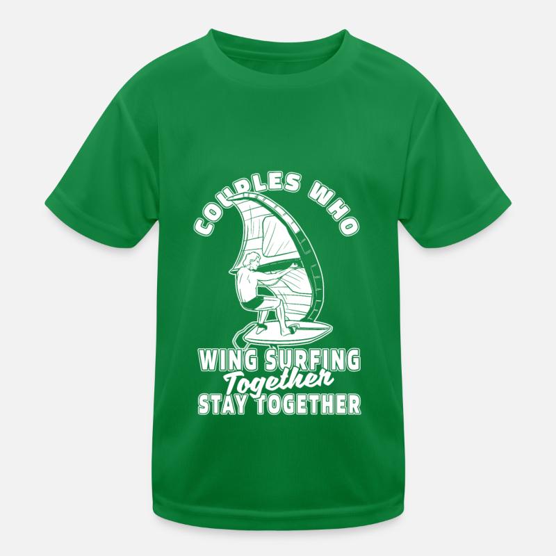 Wing Surf Wing Foil Paar Kinder Funktions-T-Shirt