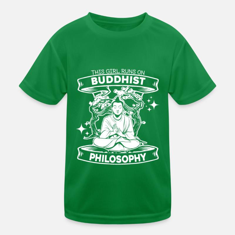 Buddha Buddhist Funny Kids Functional T-Shirt