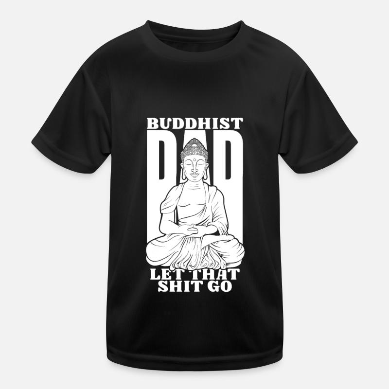 Buddha Buddhist Papa Kinder Funktions-T-Shirt