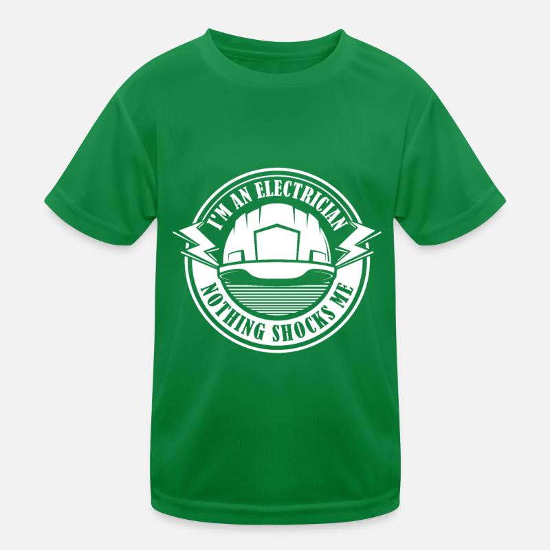 Électricien, Technicien en électronique, Électricien construction T-shirt sport Enfant