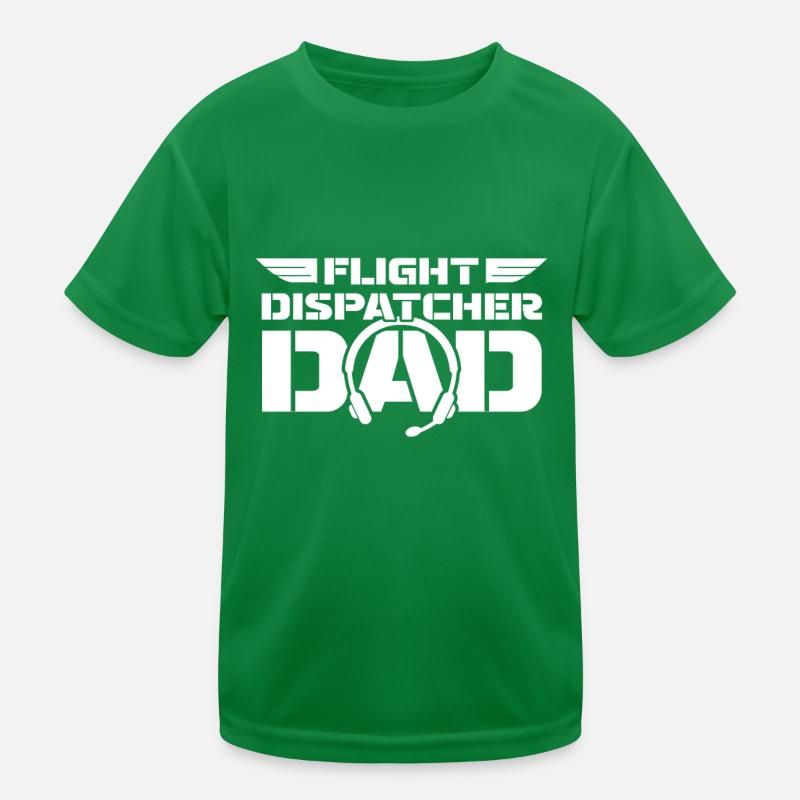 Notruf Leitstelle Einsatzzentrale Flugverteiler Kinder Funktions-T-Shirt