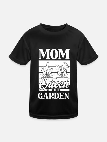 Jardinier amateur jardin maman - T-shirt sport Enfant - noir - Devant