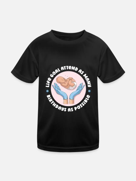 Sage-femme Cool Future Sage-femme - T-shirt sport Enfant - noir - Devant
