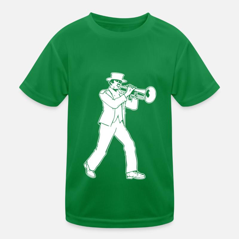 Trombone marching band Kids Functional T-Shirt