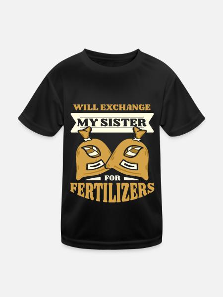 Hobby Gardener Garden Funny - Kids Functional T-Shirt - black - Front