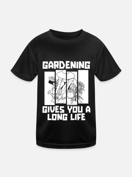 Hobbygärtner Garten Garten Opa - Kinder Funktions-T-Shirt - Schwarz - Vorne