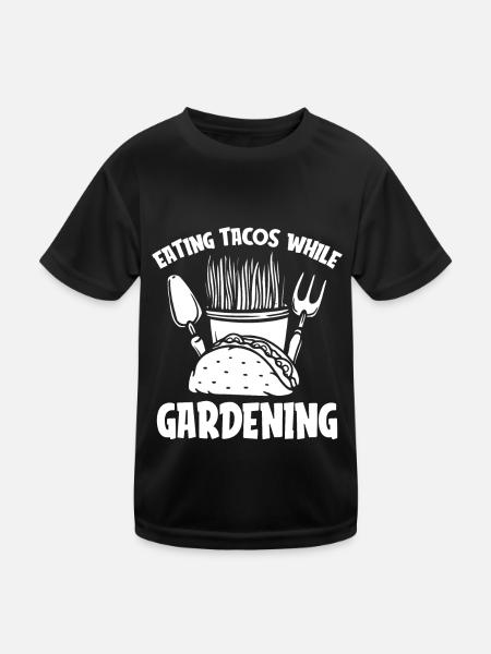 Tacos de jardin Hobby Gardener - T-shirt sport Enfant - noir - Devant