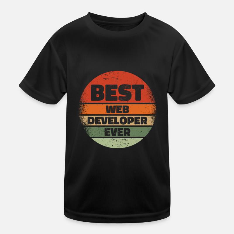 Web Developer Web Developer Best Kids Functional T-Shirt