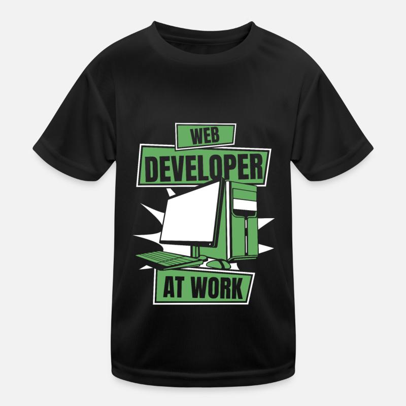 Web Entwickler Webdeveloper Cool Kinder Funktions-T-Shirt
