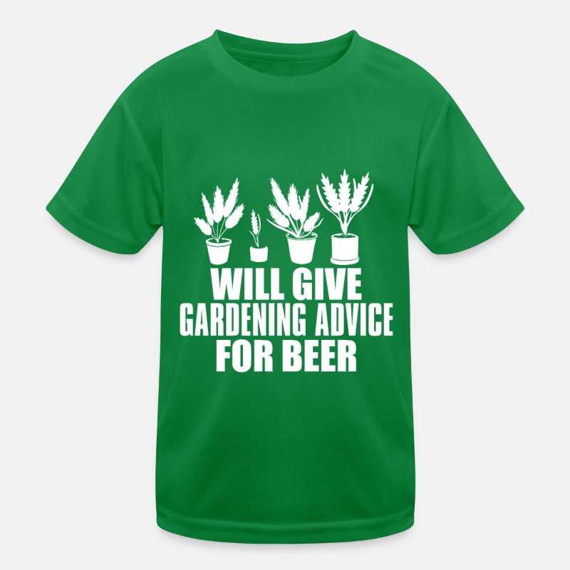 Hobbygärtner Garten Witzig Gartenbier Kinder Funktions-T-Shirt