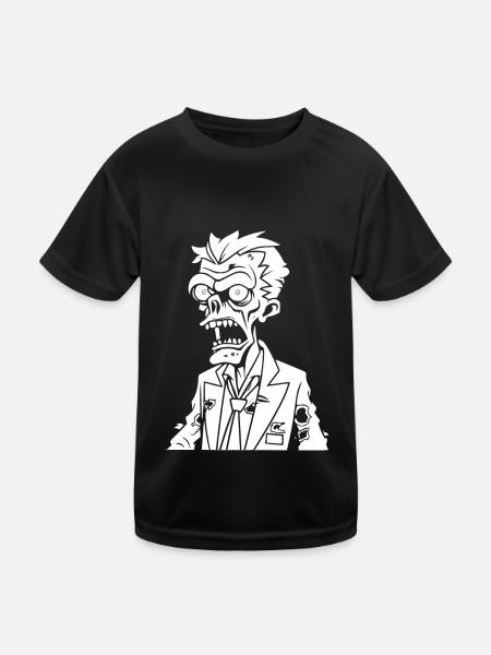 Zombie Halloween - Kids Functional T-Shirt - black - Front