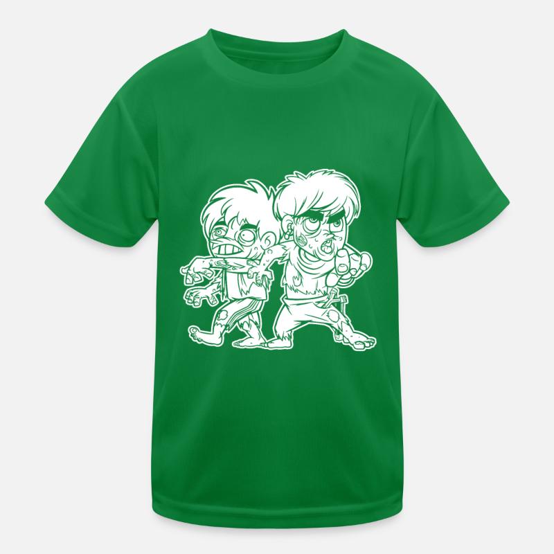 Zombie Halloween Gruselig Kinder Funktions-T-Shirt
