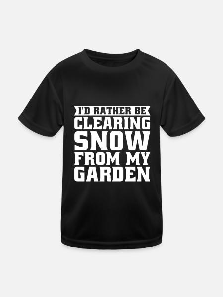 Hobby Gardener Garden Snow Garden Noël - T-shirt sport Enfant - noir - Devant