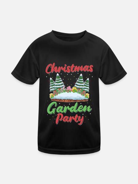 Hobby Gardener Garden Party Garden Noël - T-shirt sport Enfant - noir - Devant
