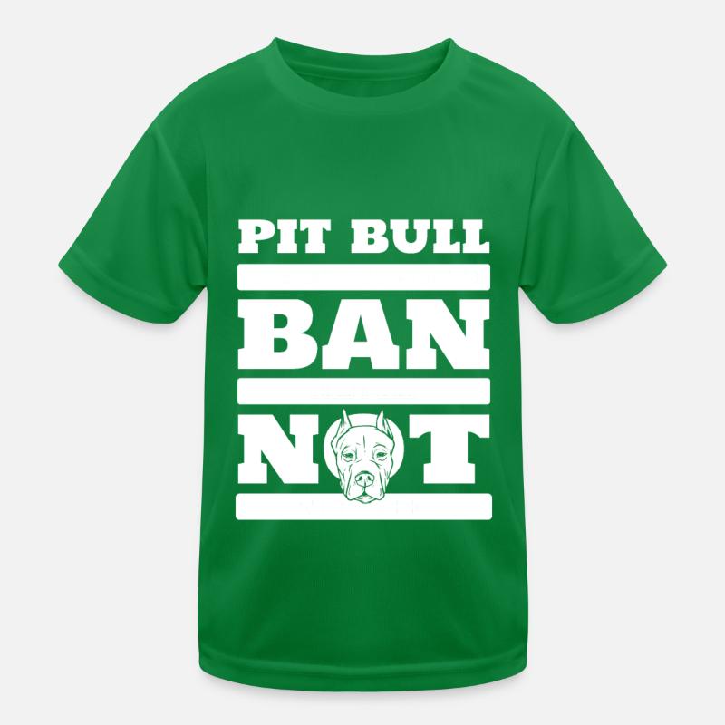 Pitbull Cool Pitbull Ban Kids Functional T-Shirt
