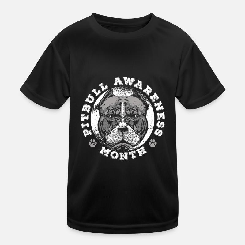 Pitbull Pitbull Ban Pitbull Awareness Month Kids Functional T-Shirt
