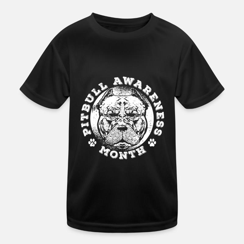 Pitbull Pitbull Verbot Pitbull Awareness Month Kinder Funktions-T-Shirt