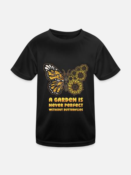 Hobby Gardener Garden Cute - Kids Functional T-Shirt - black - Front