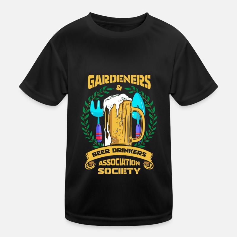 Hobbygärtner Garten Cool Gartenbier Kinder Funktions-T-Shirt