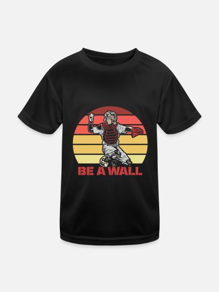 Softball Cool - T-shirt sport Enfant - noir - Devant