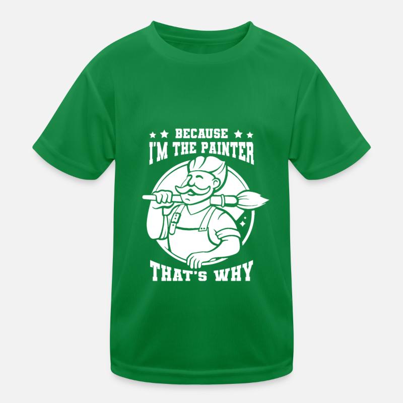 Maler Lackierer Kinder Funktions-T-Shirt
