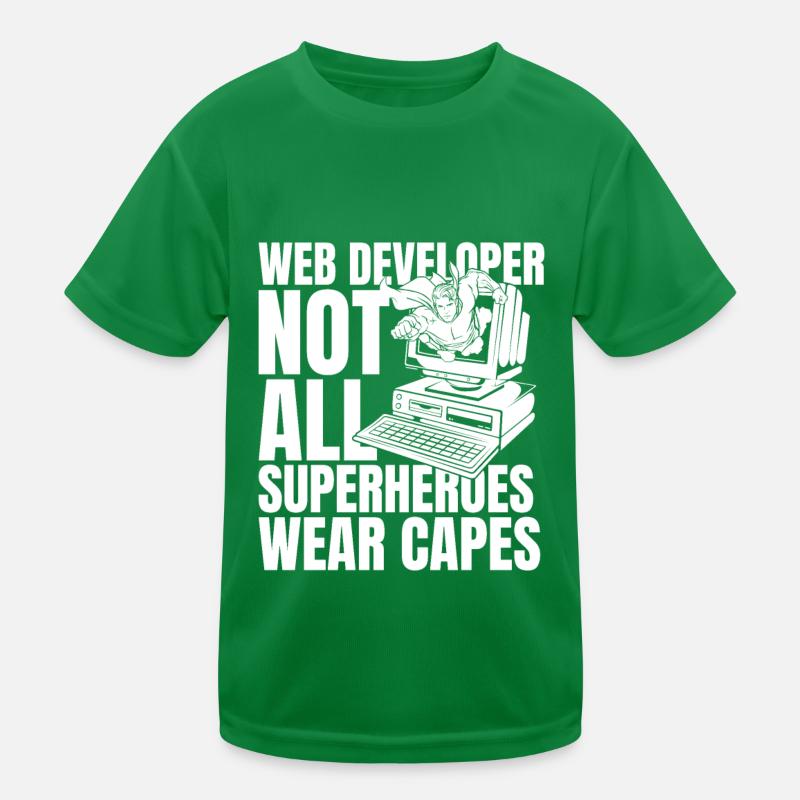 Web Entwickler Webdeveloper Kinder Funktions-T-Shirt