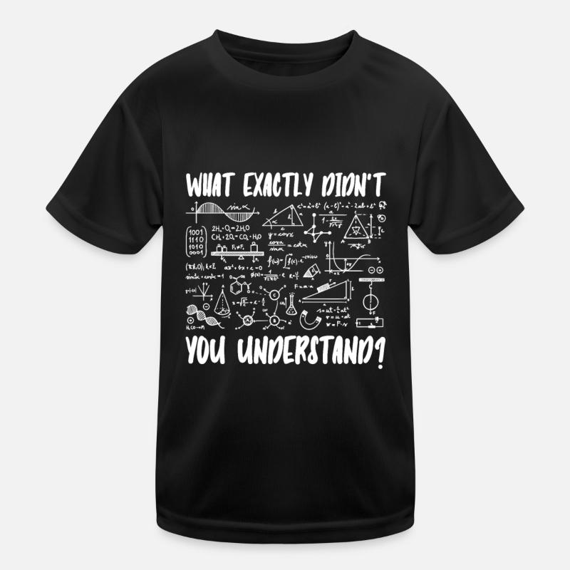 Physics Physicists Quantum Physics - Kids Functional T-Shirt - black