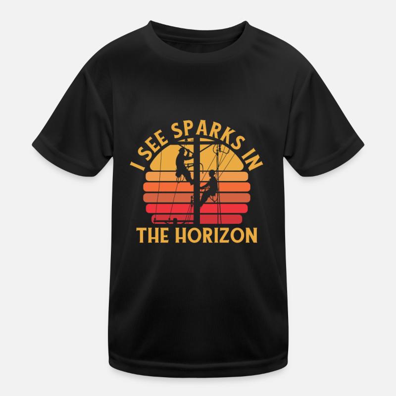 Electrician, Electronics Technician, Construction Electrician Kids Functional T-Shirt