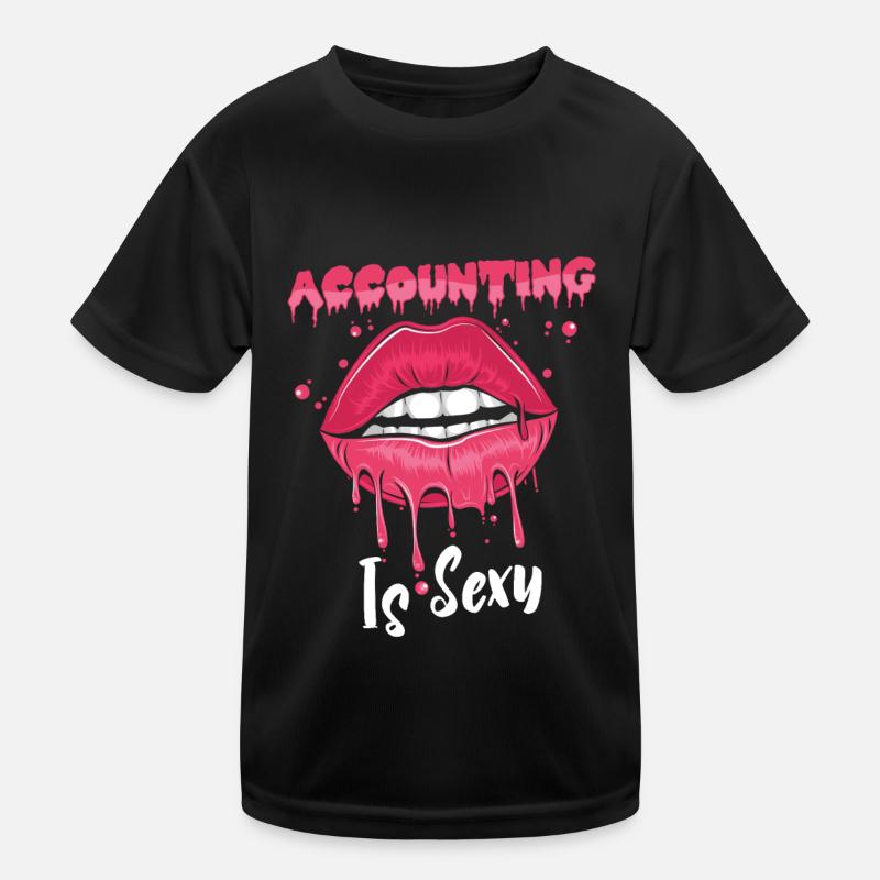 Comptable Conseiller fiscal Lèvres T-shirt sport Enfant