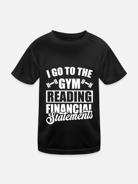 Comptable Conseiller fiscal Gymnase - T-shirt sport Enfant - noir - Devant