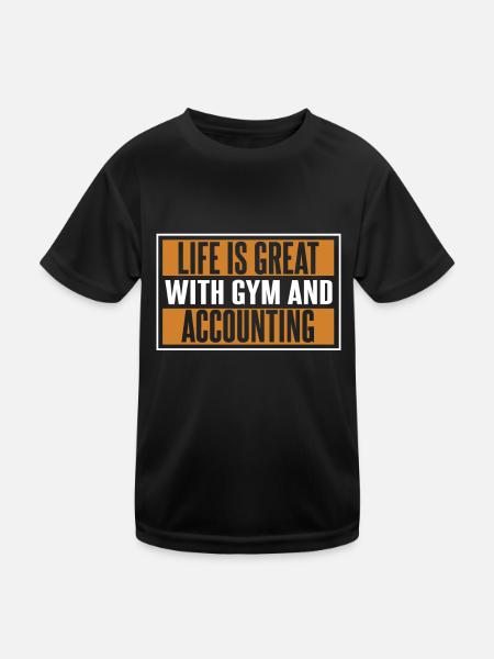 Comptable Conseiller fiscal Gym - T-shirt sport Enfant - noir - Devant