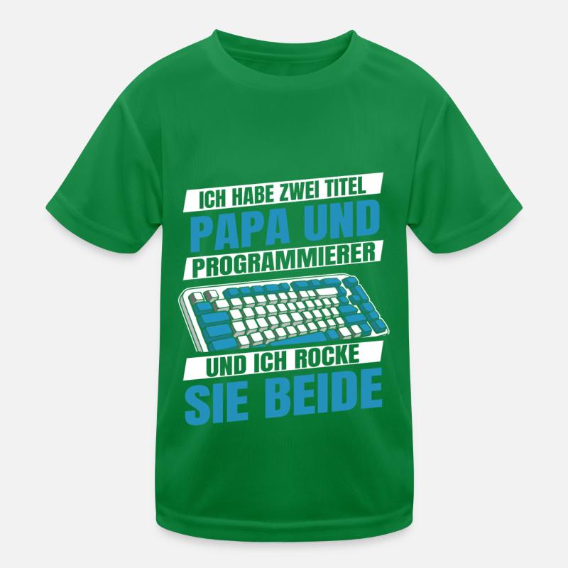 Entwickler Coder Programmierer Vater Kinder Funktions-T-Shirt