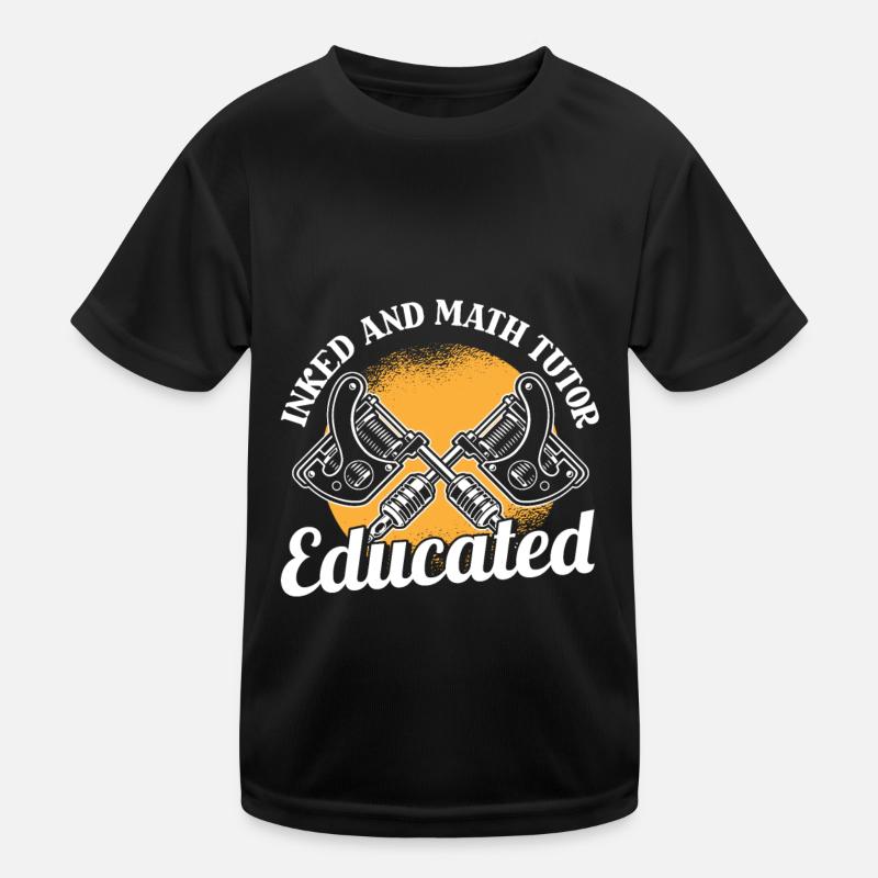 Mathelehrer Mathe Lehrer Tätowierung Kinder Funktions-T-Shirt
