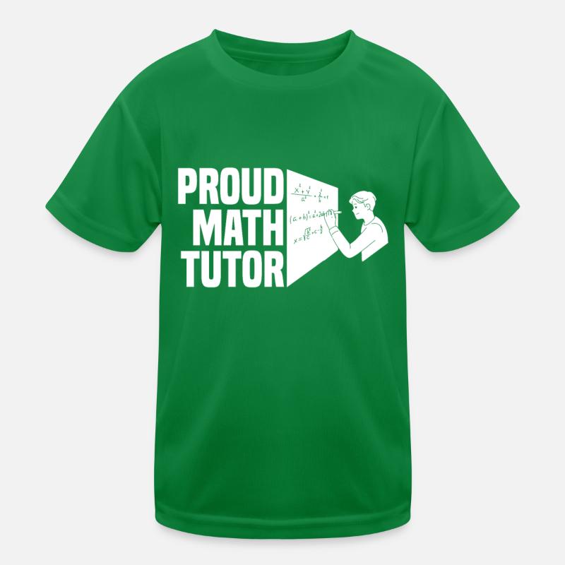 Math Teacher Math Teacher Funny Kids Functional T-Shirt