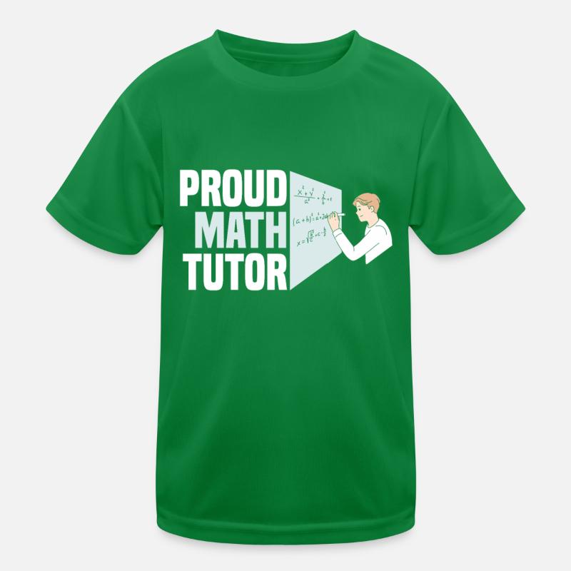 Professeur de mathématiques Professeur de mathématiques Drôle T-shirt sport Enfant
