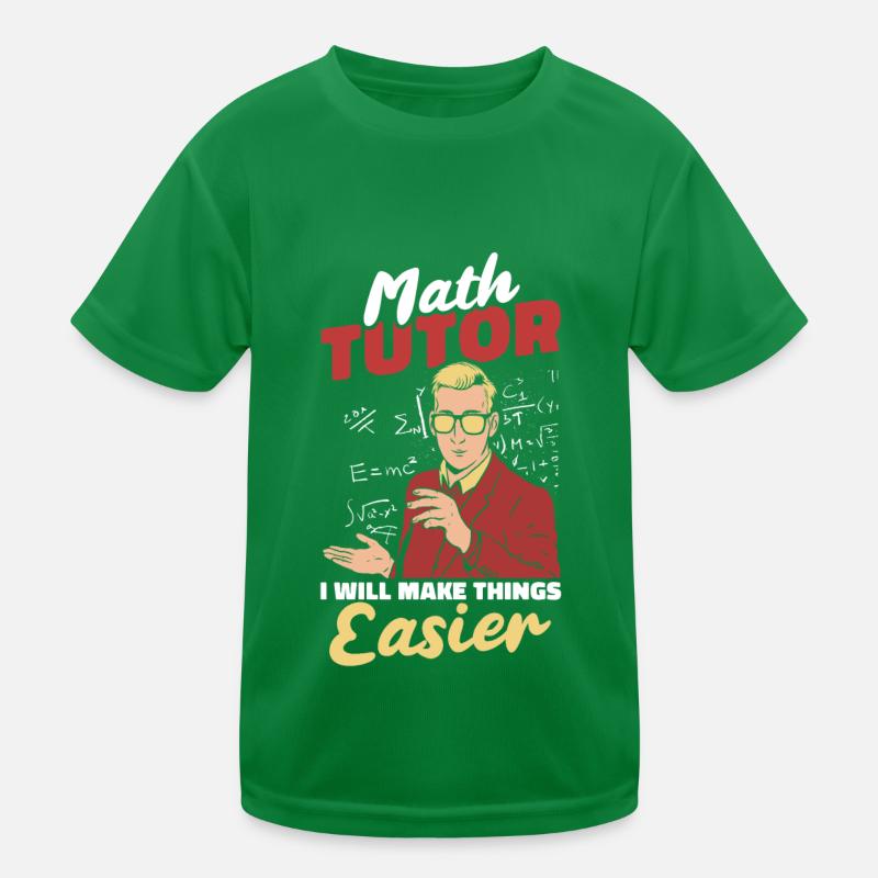 Math Teacher Math Teacher Funny Kids Functional T-Shirt