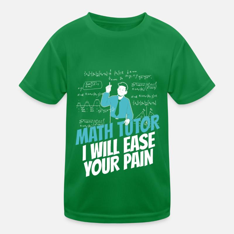 Math Teacher Math Teacher Funny Kids Functional T-Shirt
