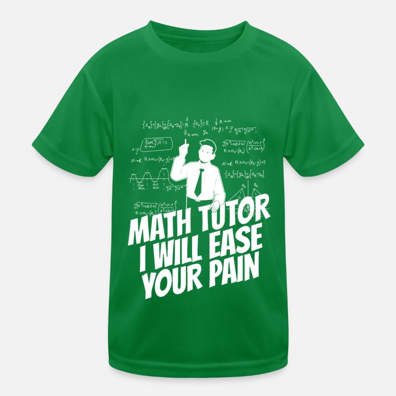 Math Teacher Math Teacher Funny Kids Functional T-Shirt