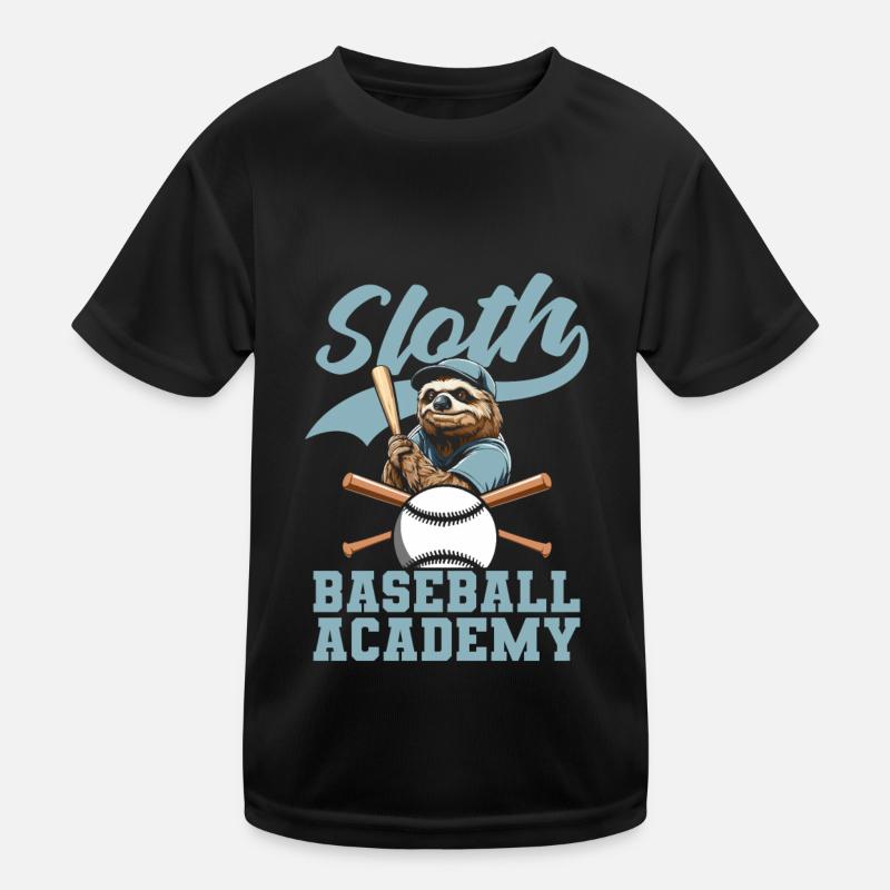Sloth Cool Sloth Baseball Kids Functional T-Shirt