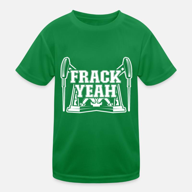 Ölfeld Bohrinsel Fracking Kinder Funktions-T-Shirt