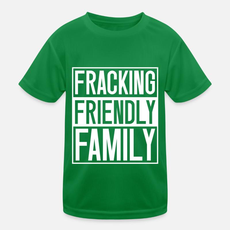 Ölfeld Bohrinsel Fracking Kinder Funktions-T-Shirt