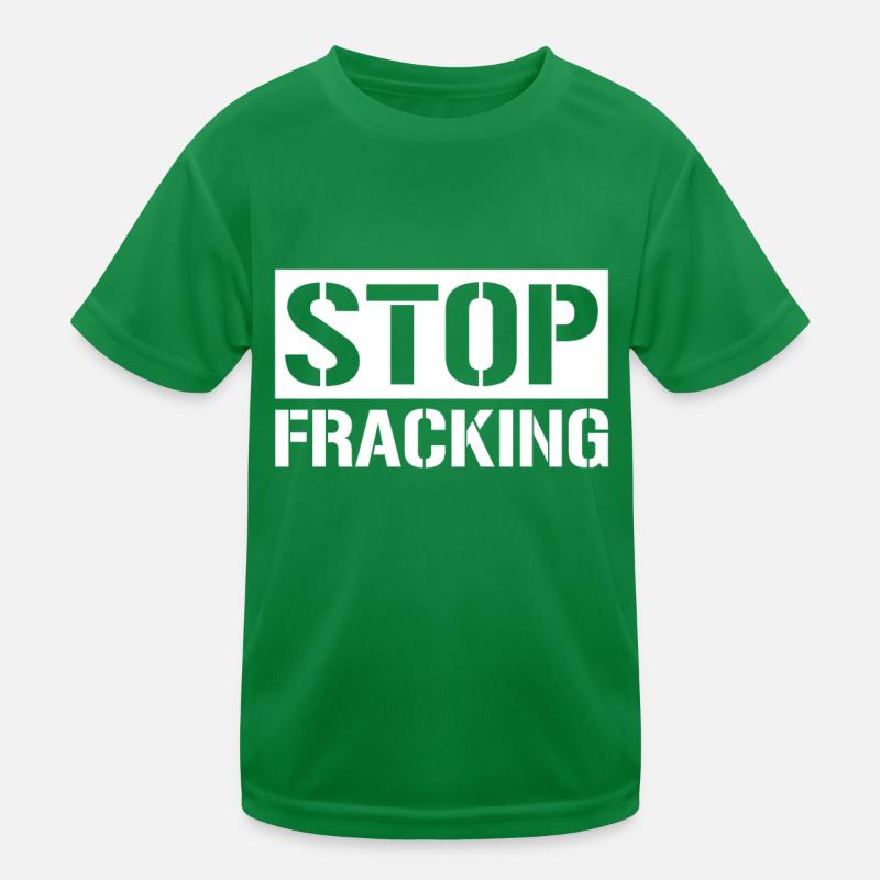 Ölfeld Bohrinsel Fracking Kinder Funktions-T-Shirt