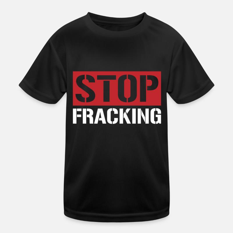 Ölfeld Bohrinsel Fracking Kinder Funktions-T-Shirt