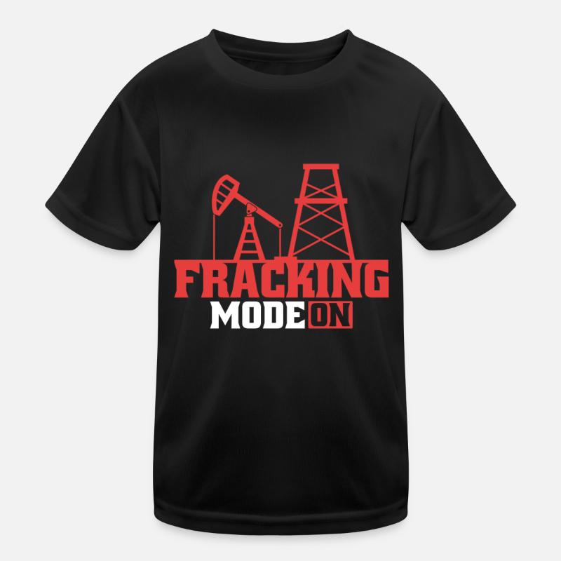 Oilfield Oil Rig Fracking Kids Functional T-Shirt