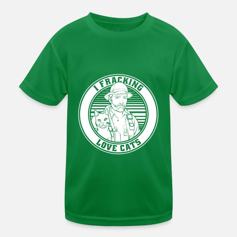 Ölfeld Bohrinsel Fracking Kinder Funktions-T-Shirt