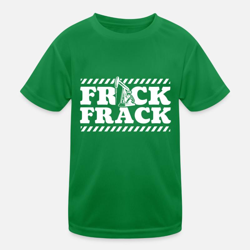 Ölfeld Bohrinsel Humor Fracking Kinder Funktions-T-Shirt