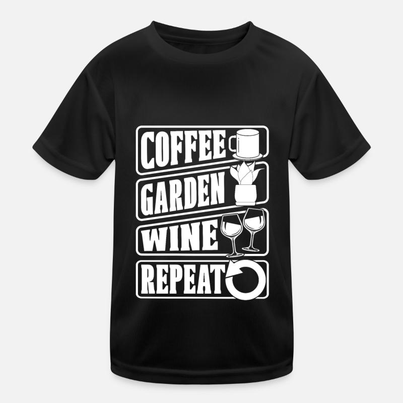 Coffee Cafe Garden Coffee Wine Kids Functional T-Shirt