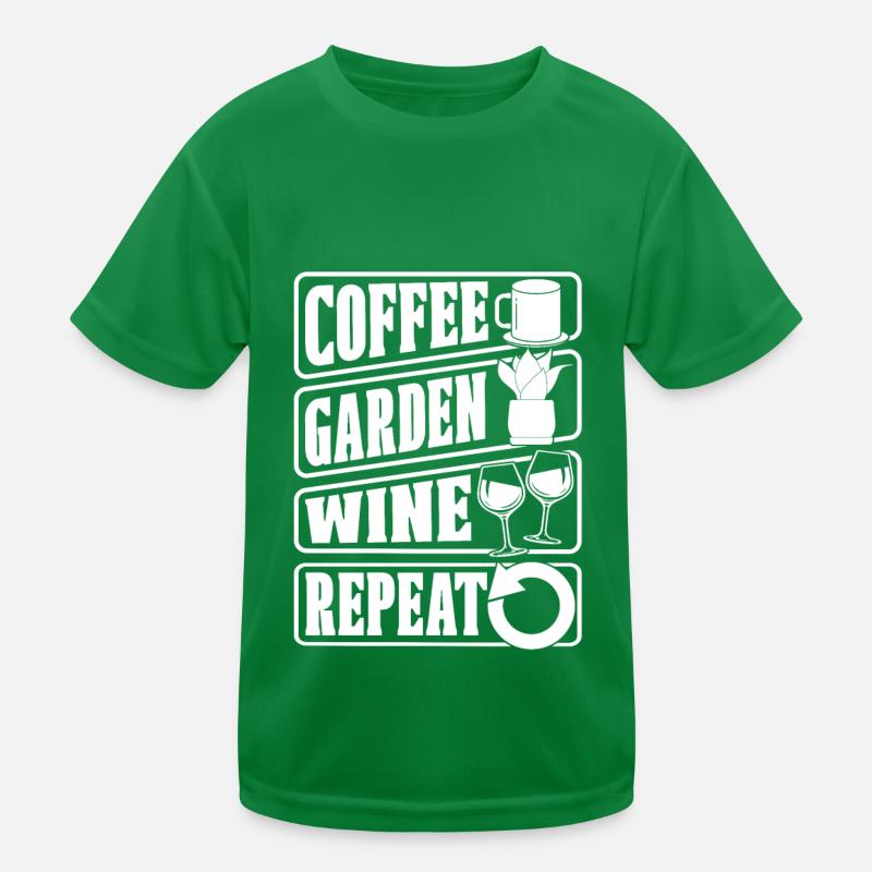 Café Café Jardin Café Vin T-shirt sport Enfant