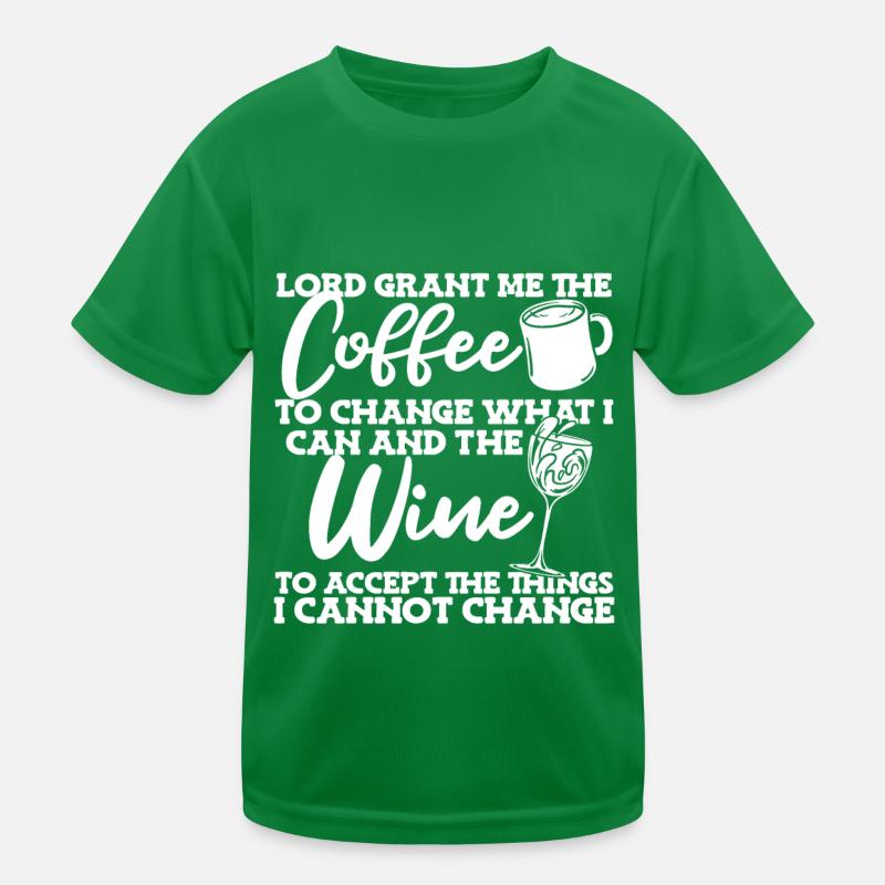Café Café Café Vin T-shirt sport Enfant
