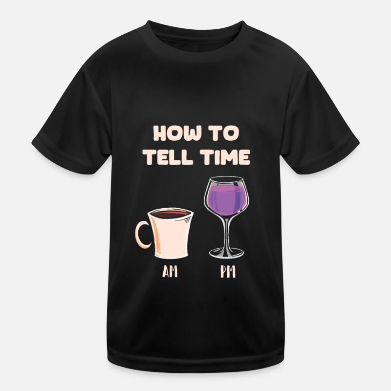 Coffee Cafe Coffee Wine Kids Functional T-Shirt